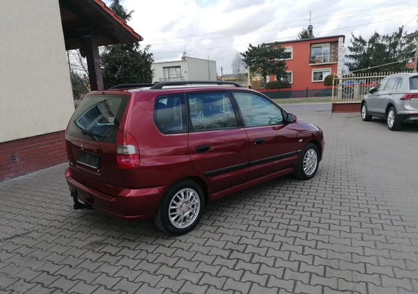 Mitsubishi Space Star cena 7400 przebieg: 213000, rok produkcji 2004 z Międzychód małe 154